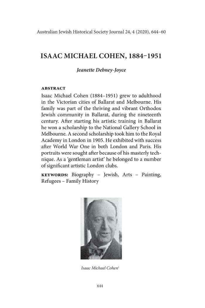 Isaac Michael Cohen