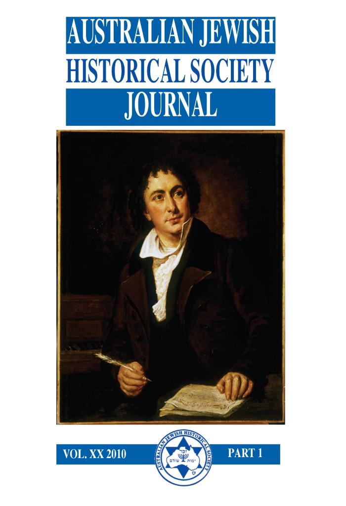 Australian Jewish Historical Society Journal, 20, 1 (2010)