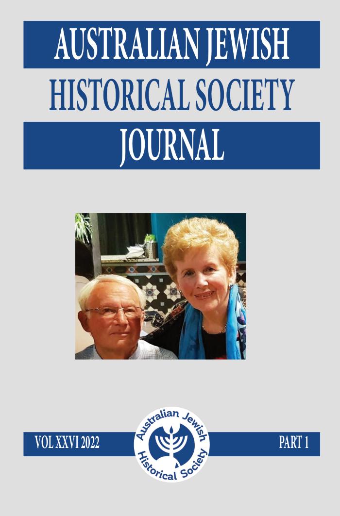 Australian Jewish Historical Society Journal, 26, 1 (2022)