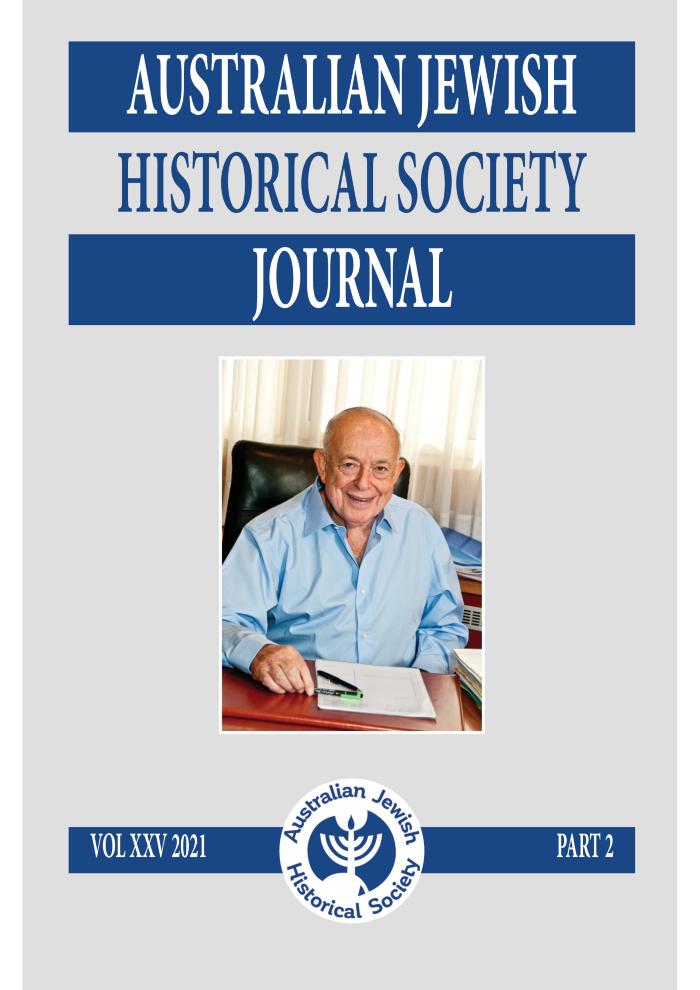 Australian Jewish Historical Society Journal, 25, 2 (2021)
