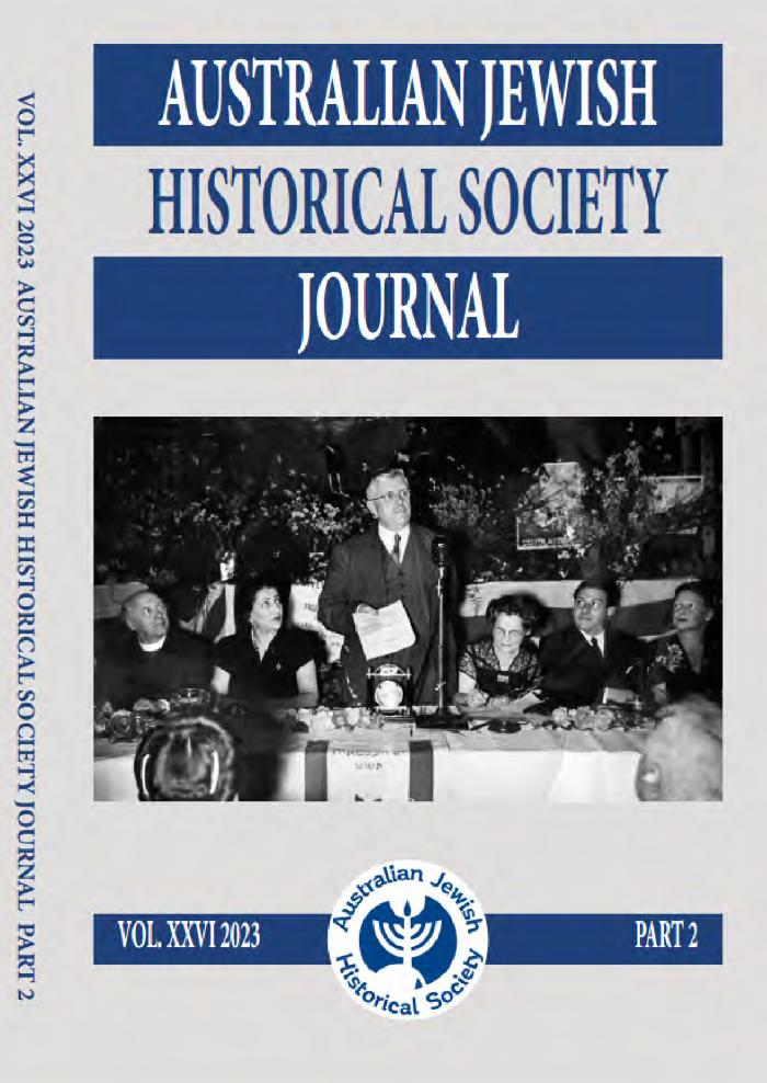 Australian Jewish Historical Society Journal, 26, 2 (2023)