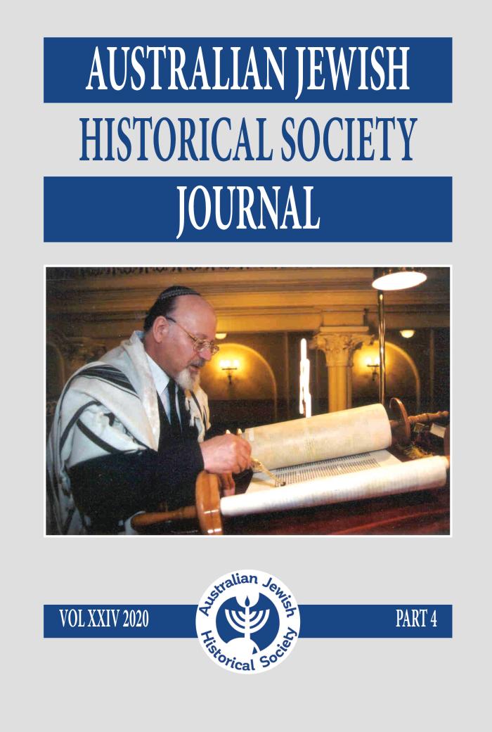 Australian Jewish Historical Society Journal, 24, 4 (2020)