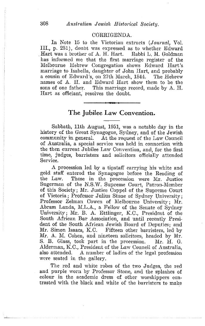 The Jubilee law convention