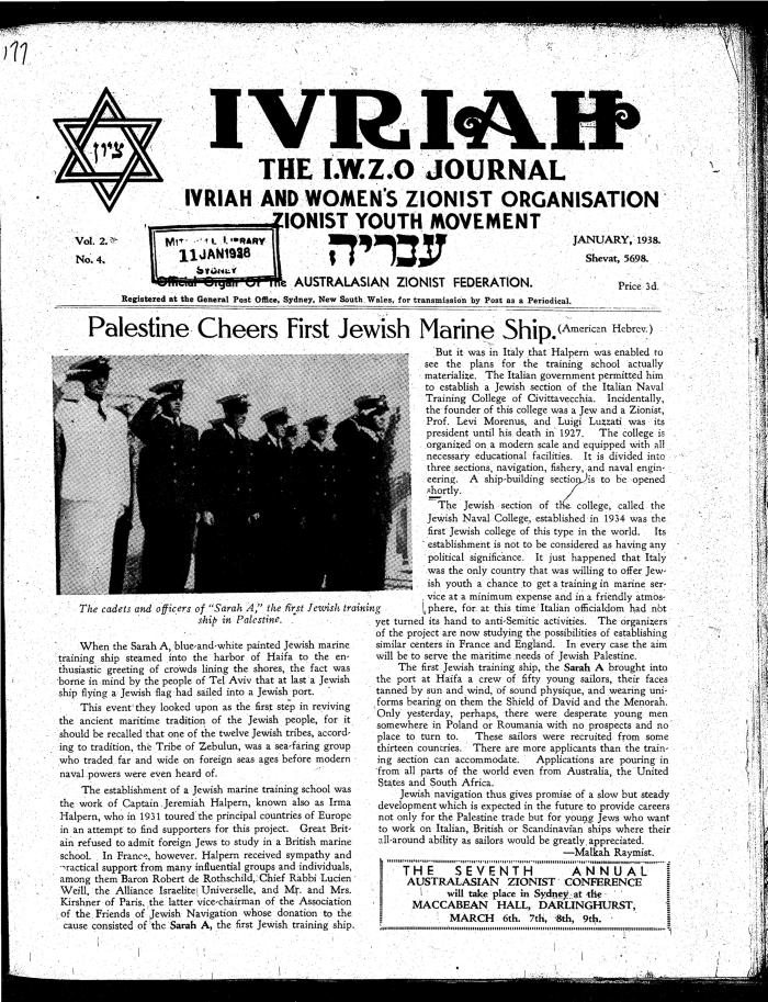 Ivriah, 2, 4, January 1938