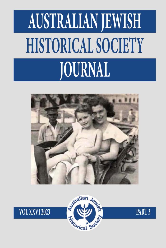 Australian Jewish Historical Society Journal, 26, 3 (2023)