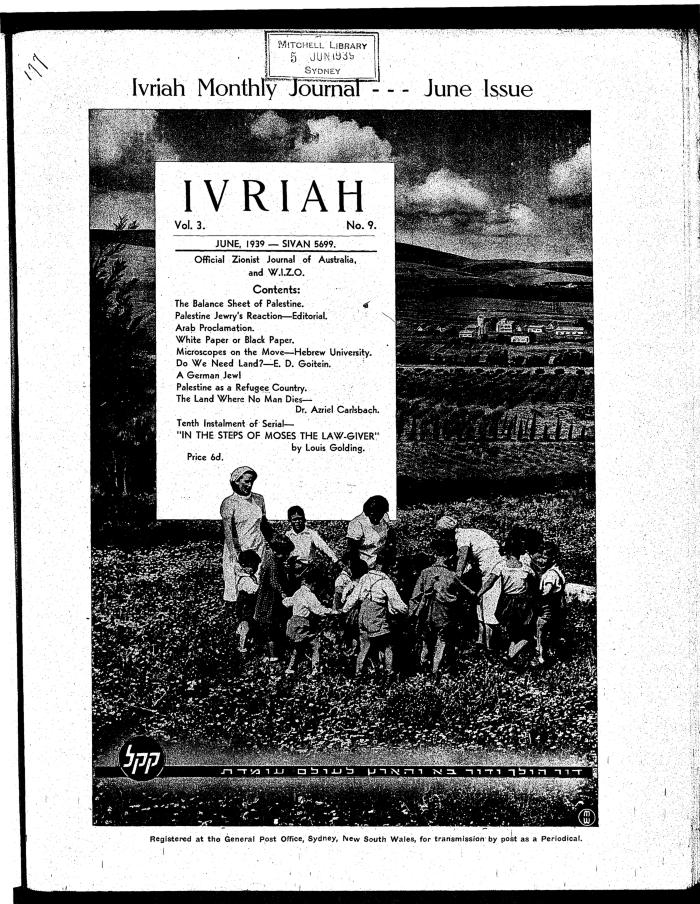 Ivriah, 3, 9, June 1939