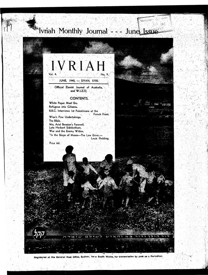 Ivriah, 4, 9, June 1940