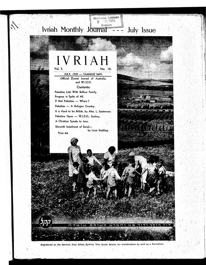 Ivriah, 3, 10, July 1939