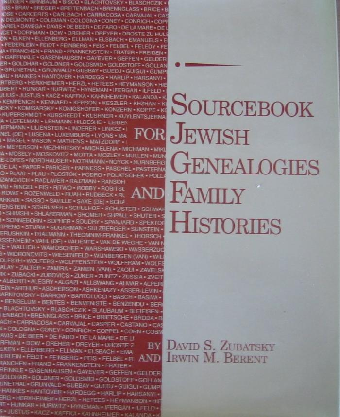 Sourcebook for Jewish genealogies and family histories