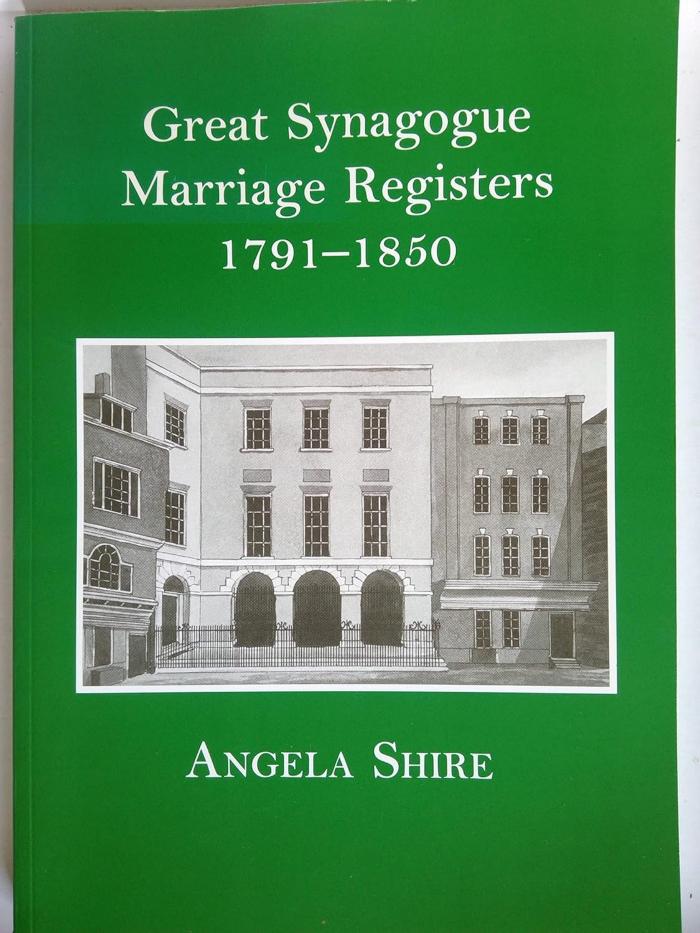 Great Synagogue Marriage Registers 1791-1850
