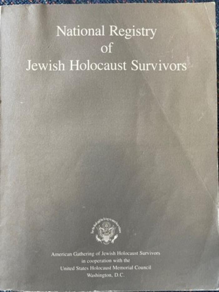 National Registry of Jewish Holocaust Survivors