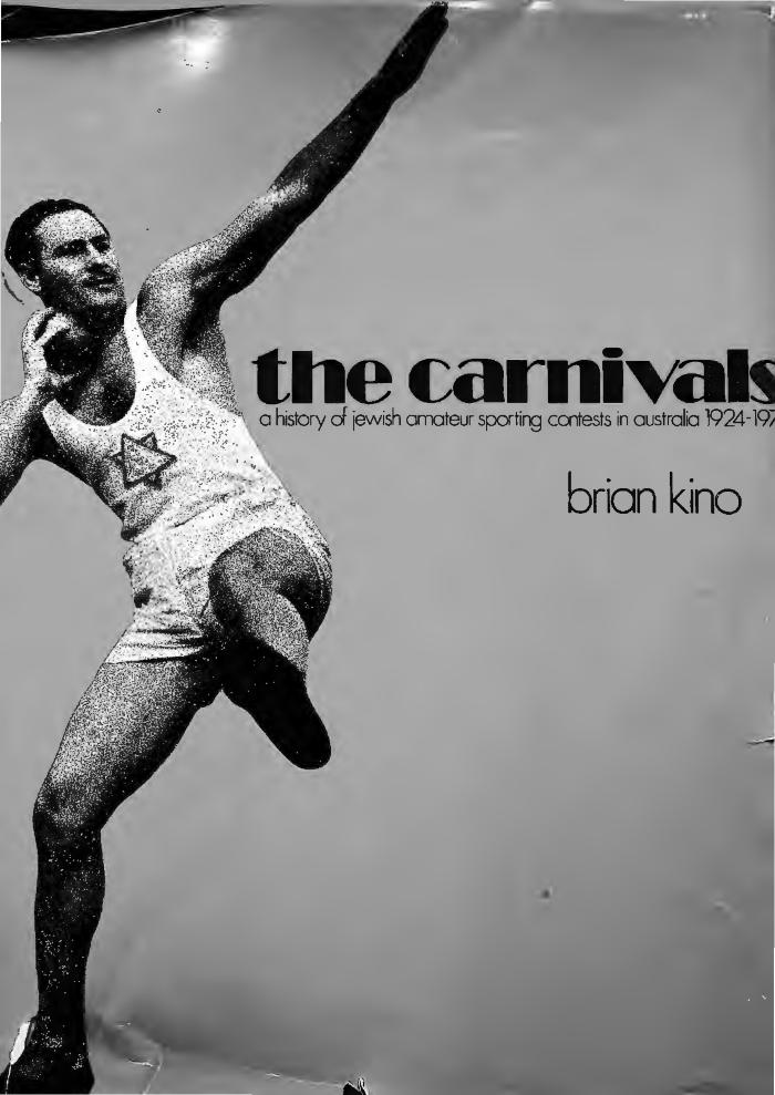 The Carnivals: A history of Jewish amateur sporting contests in Australia 1924-1974