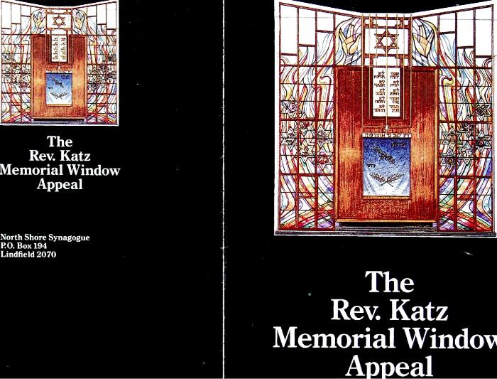 Dedication Ceremony for Katz Memorial Windows 17/09/1989