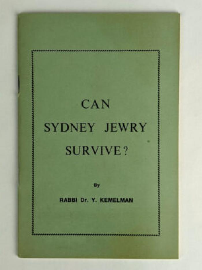 Can Sydney Jewry Survive?