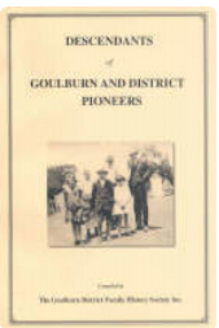 Descendants of Goulburn and District Pioneers